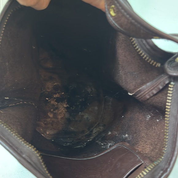 Vintage Coach Brown Leather Bucket Bag - Picture 6 of 7